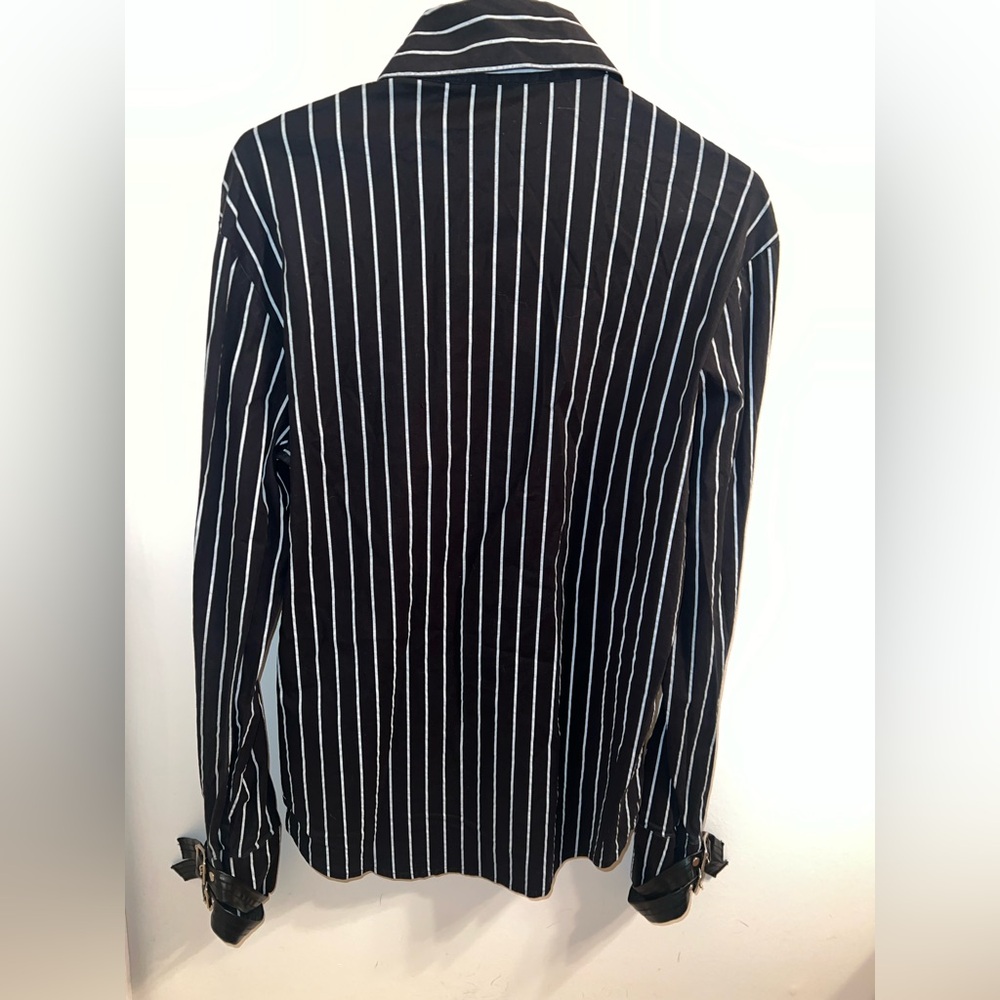 💋💋💋Lip Service Women’s Striped Button Down Long Sleeve Top/Shirt - Picture 6 of 10